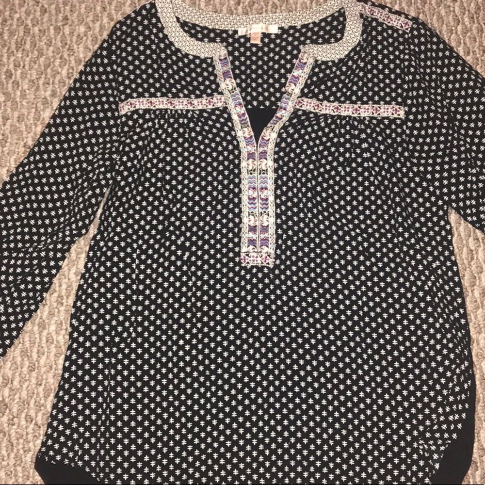 Skies are Blue Brecken peasant top
